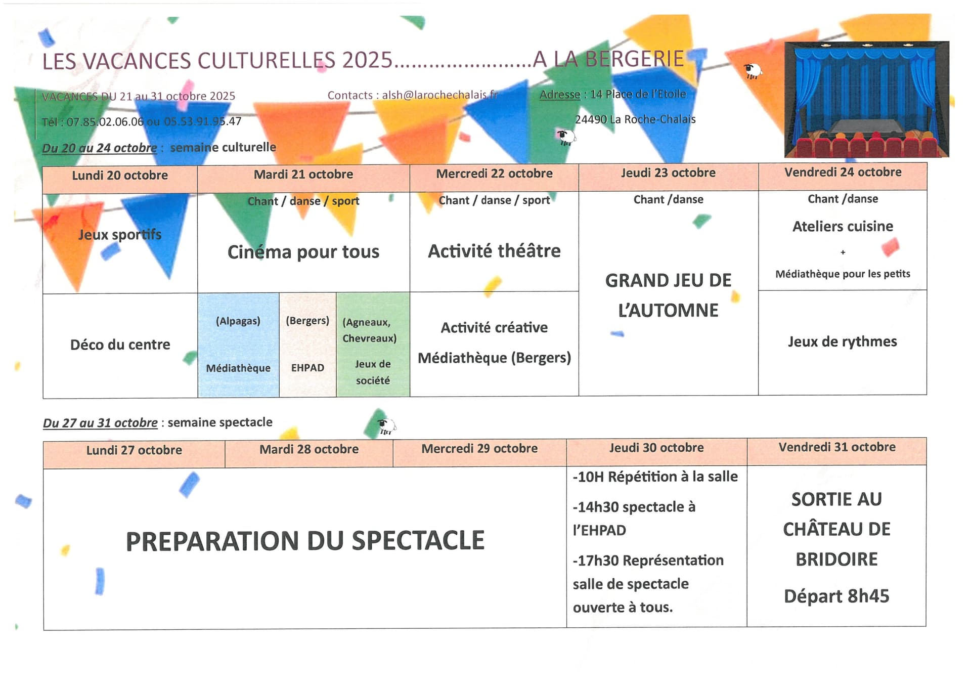 bergerie programme 2025